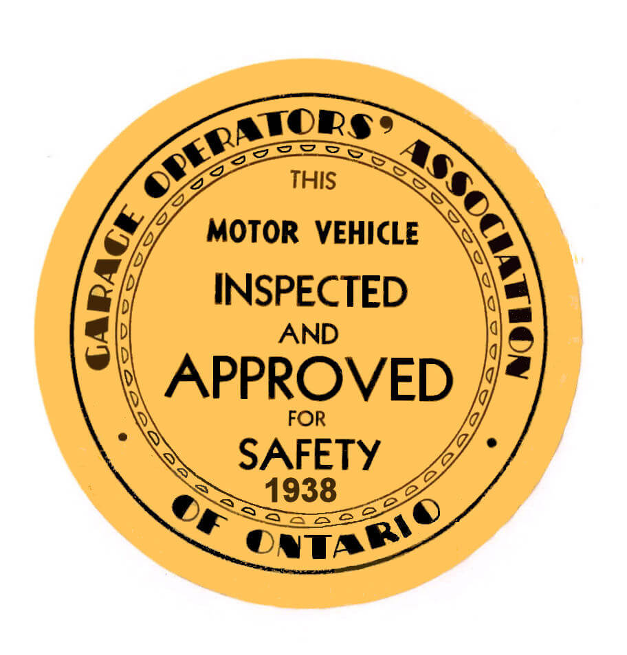 (image for) 1938 Montreal Inspection Sticker CANADA